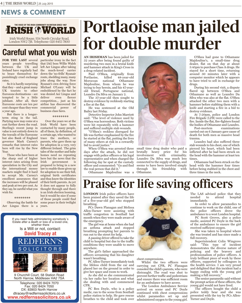 Irish World Preview Pages