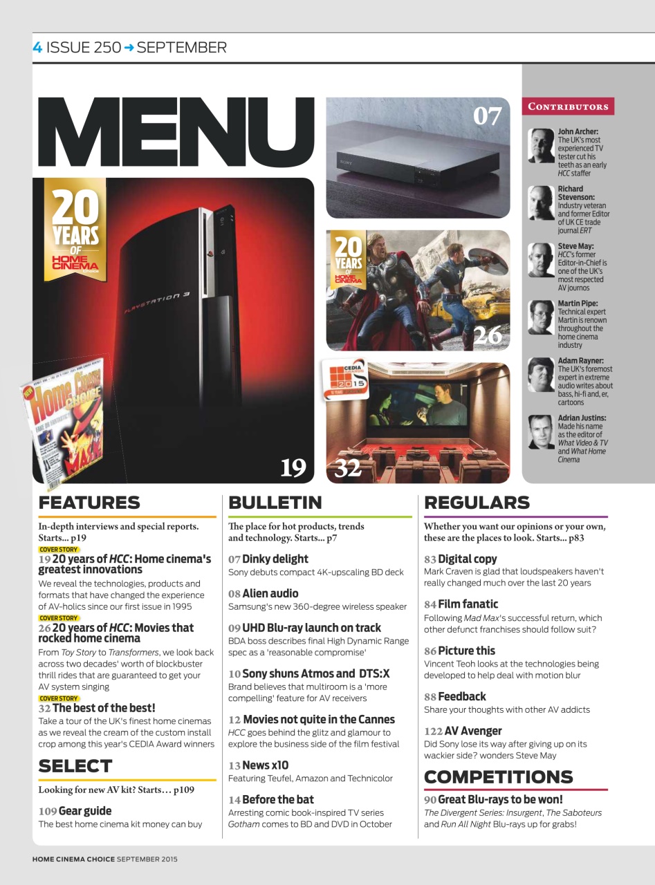 Home Cinema Choice Preview Pages