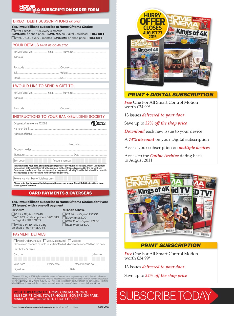 Home Cinema Choice Preview Pages