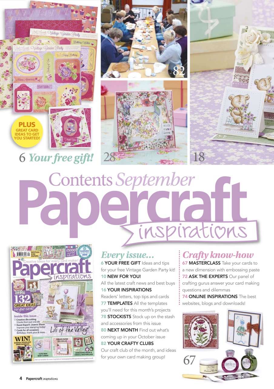 Papercraft Inspirations Preview Pages