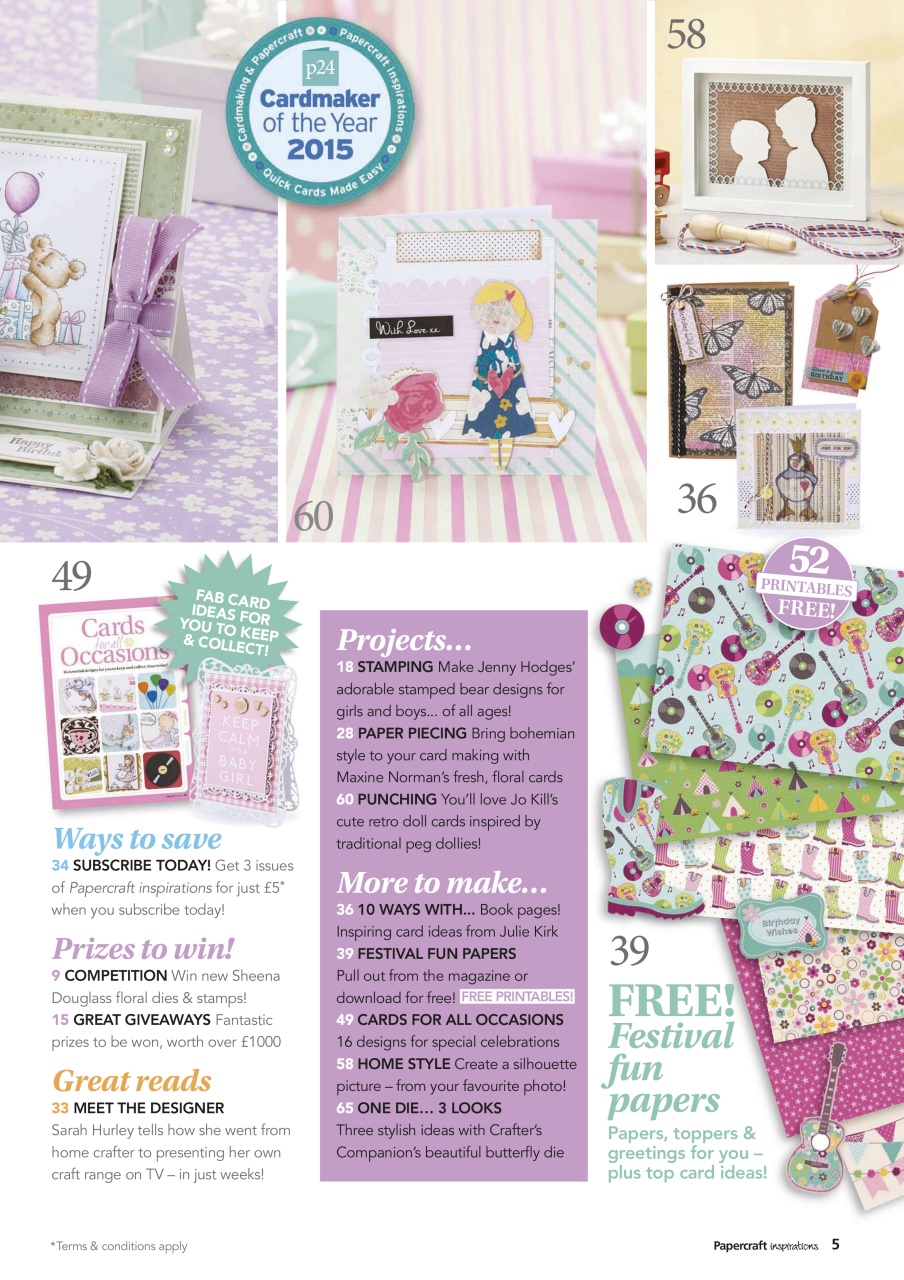 Papercraft Inspirations Preview Pages