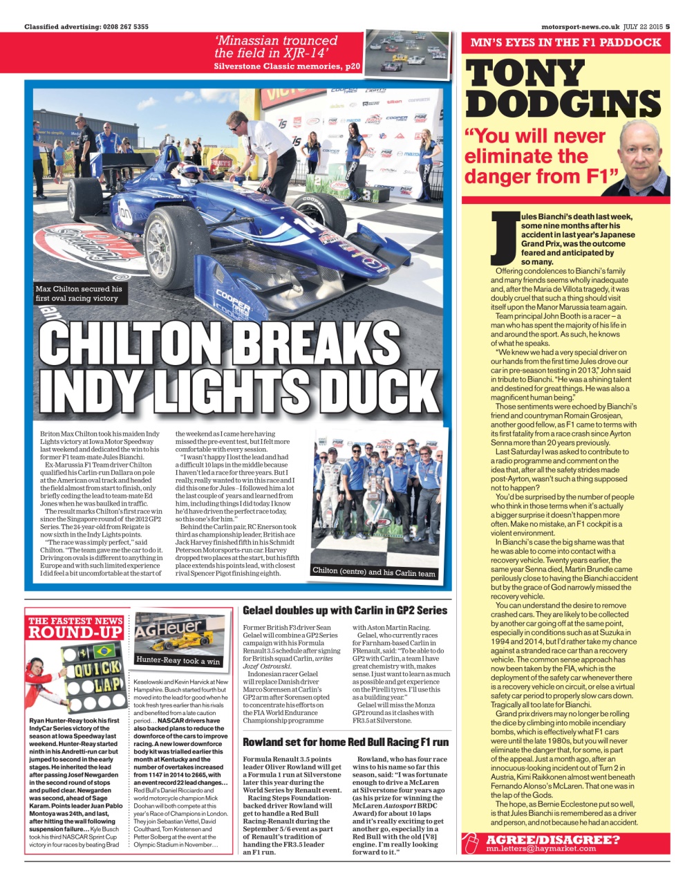 Motorsport News Preview Pages
