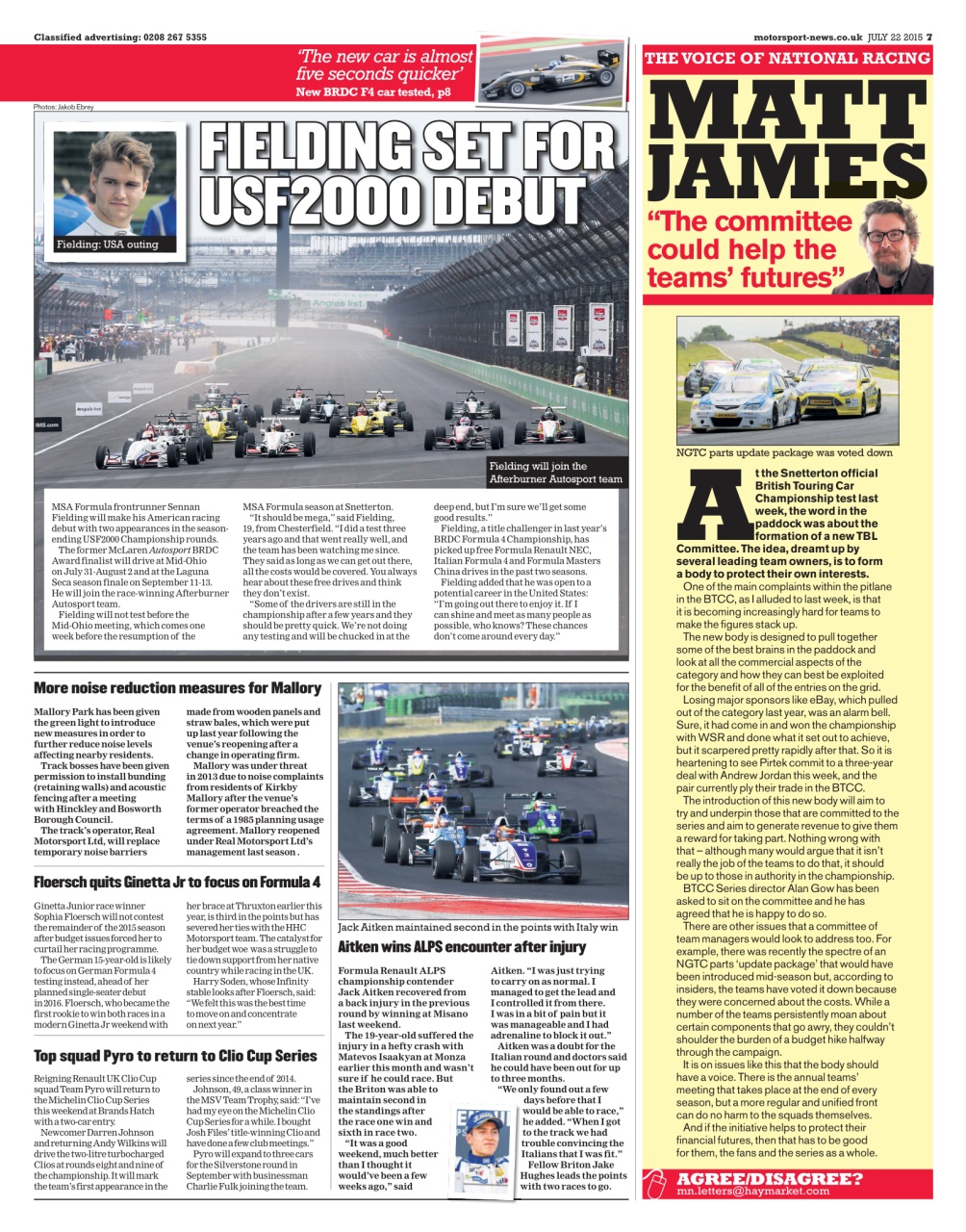 Motorsport News Preview Pages