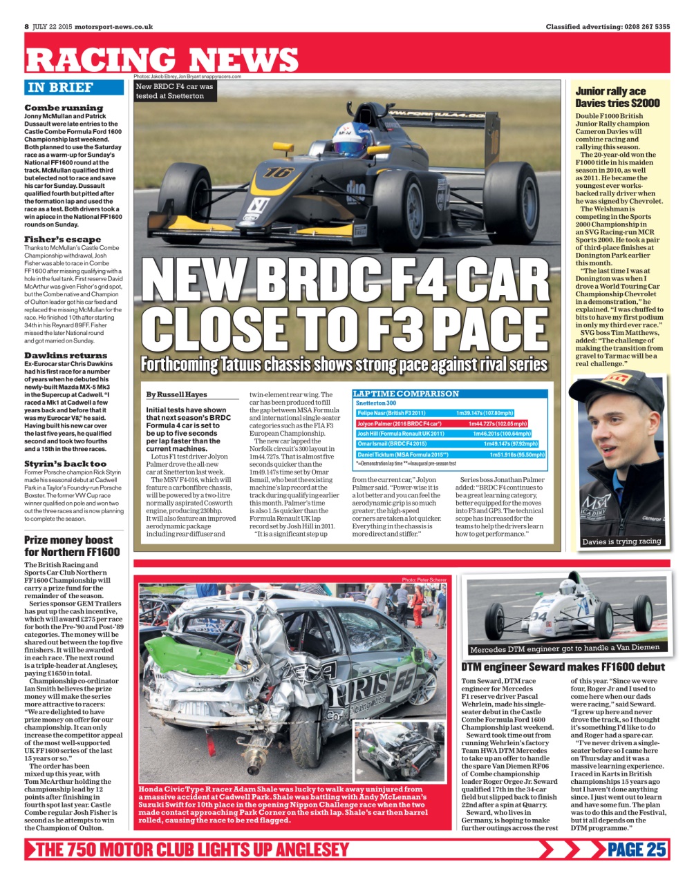 Motorsport News Preview Pages