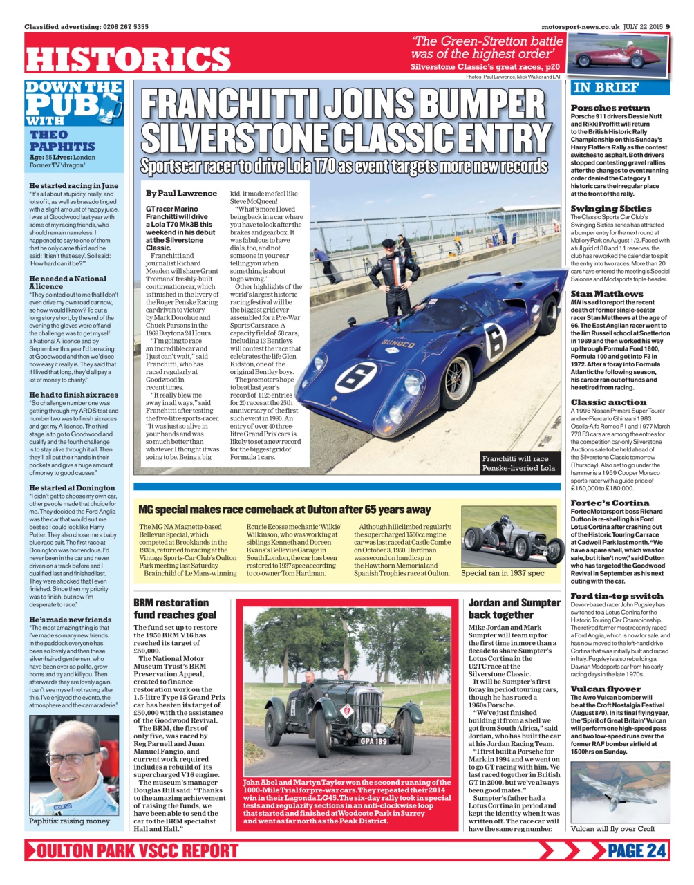 Motorsport News Preview Pages