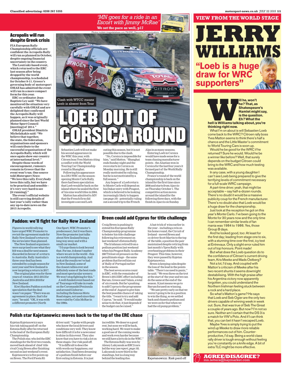 Motorsport News Preview Pages