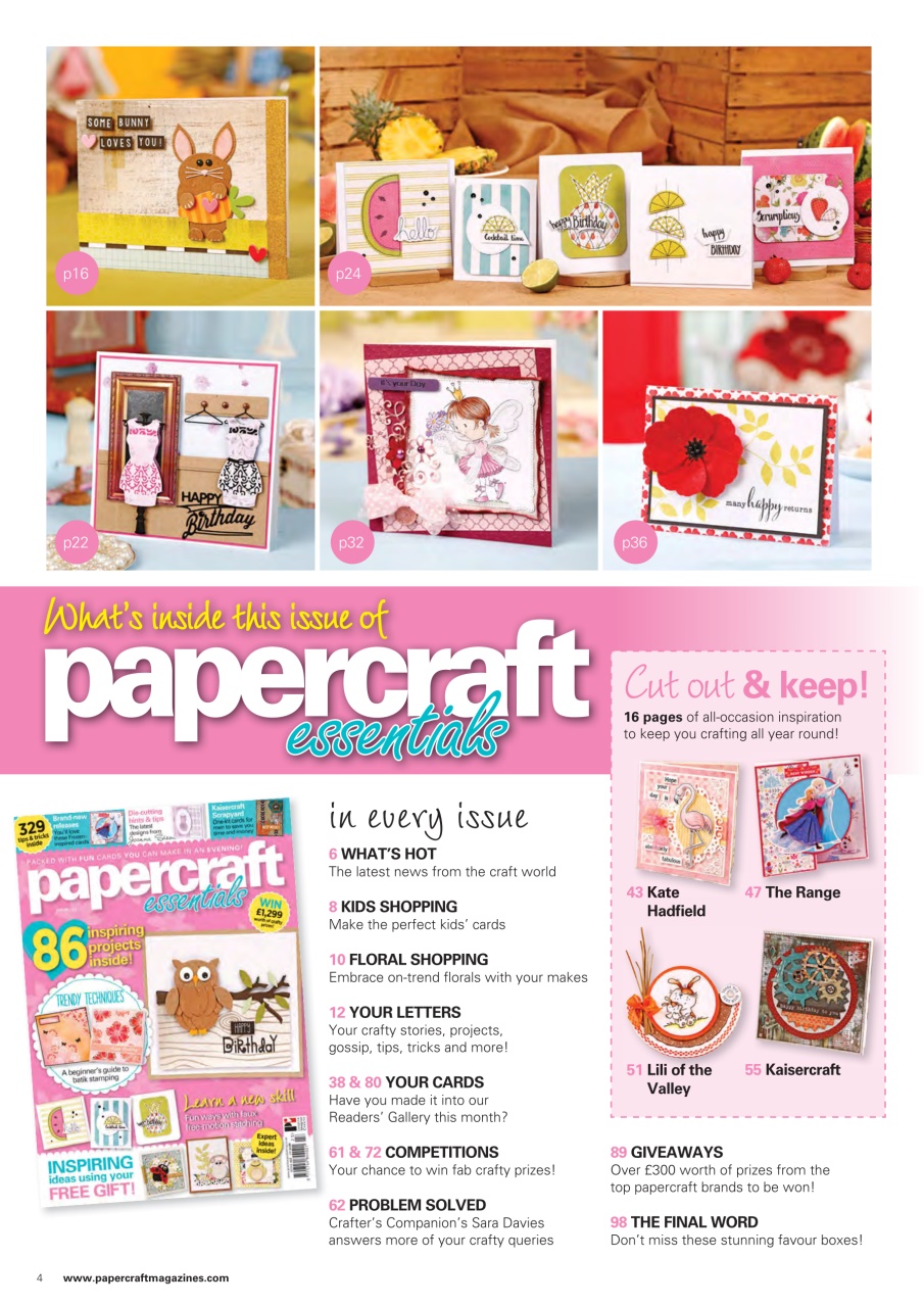 Papercraft Essentials Preview Pages