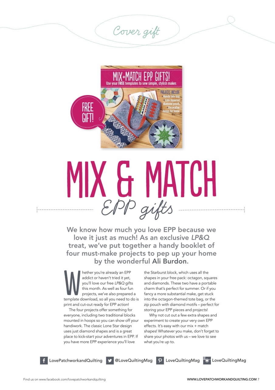 Love Patchwork & Quilting Preview Pages