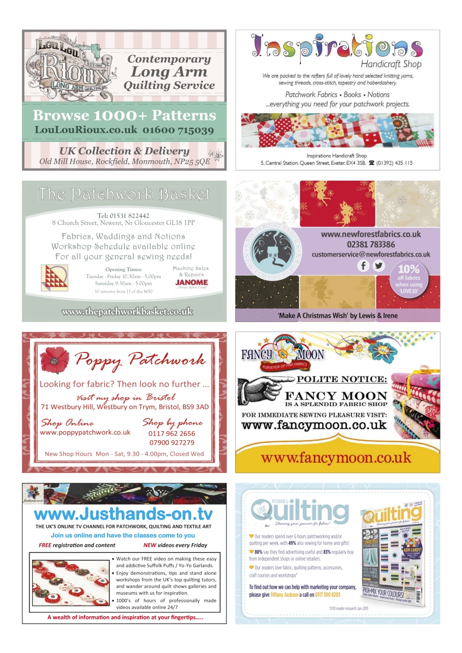 Love Patchwork & Quilting Preview Pages