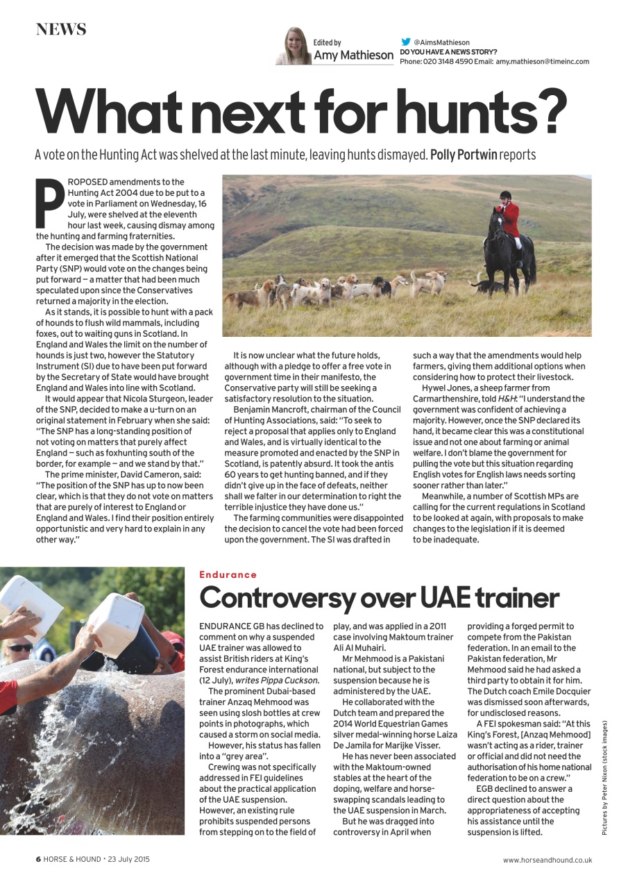 Horse & Hound Preview Pages
