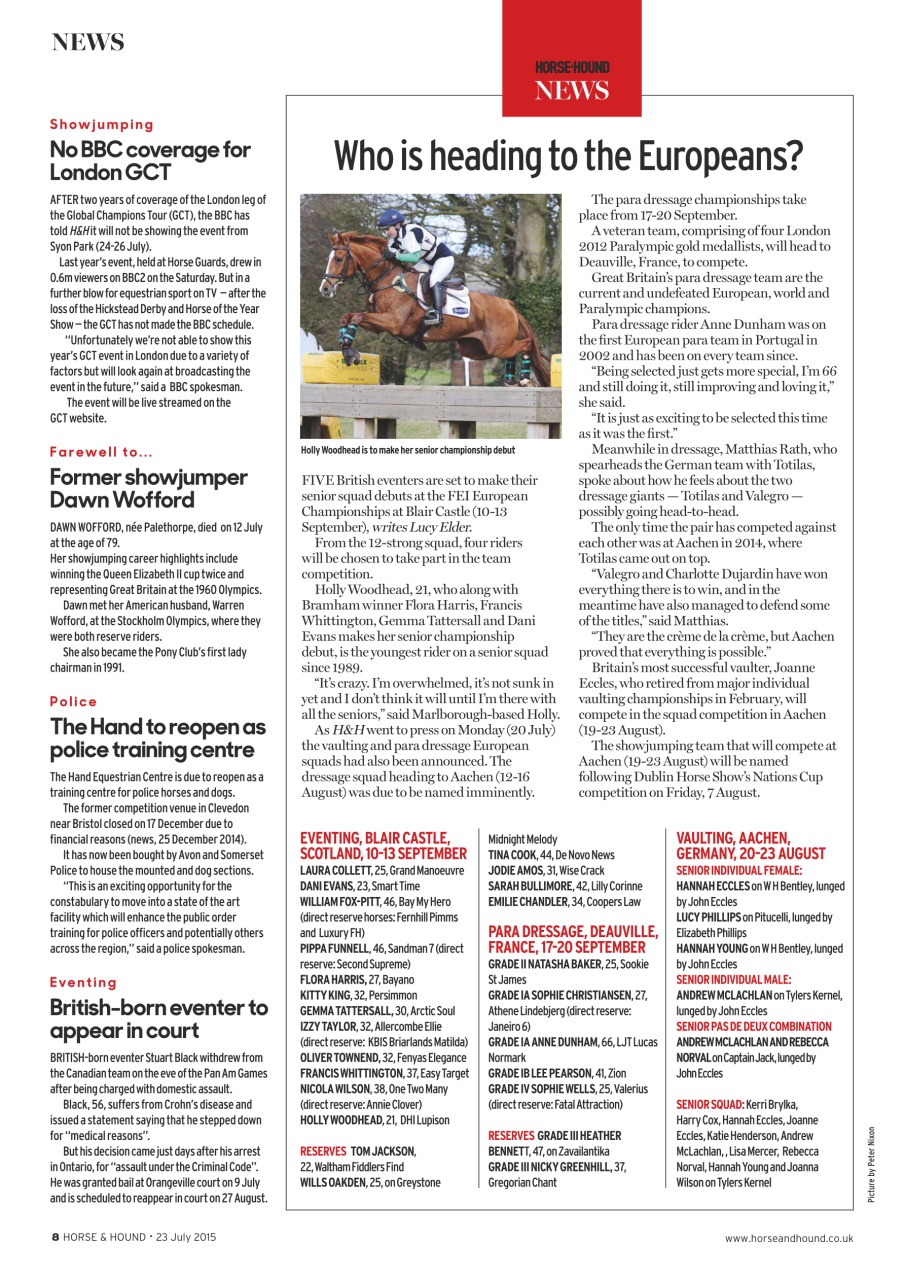 Horse & Hound Preview Pages