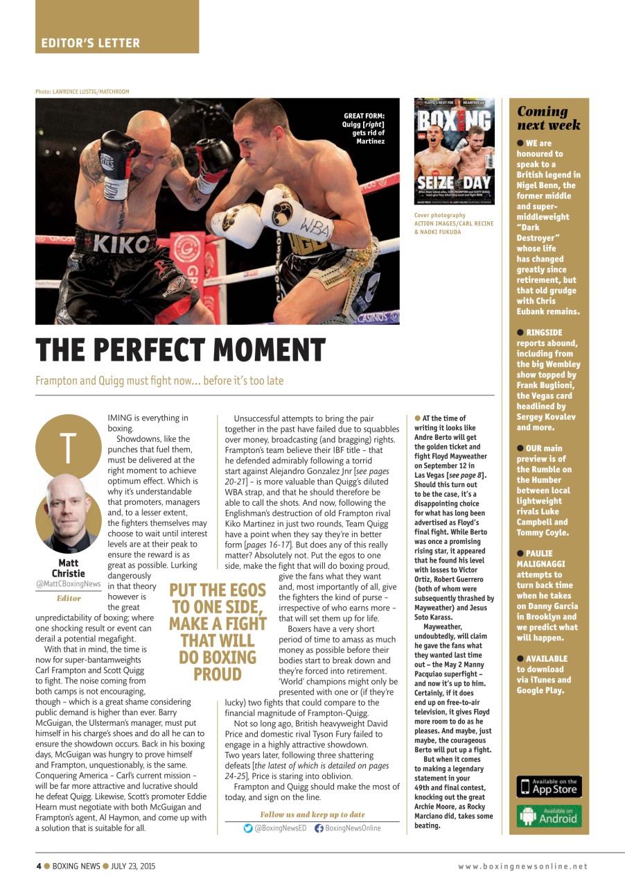 Boxing News Preview Pages