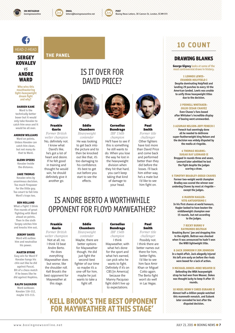 Boxing News Preview Pages