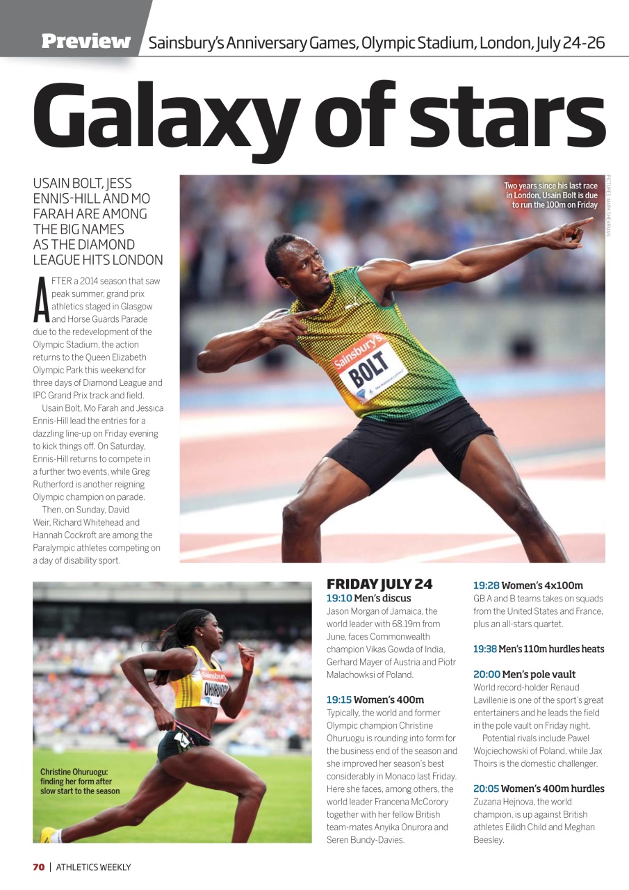 AW – Athletics Weekly Magazine Preview Pages
