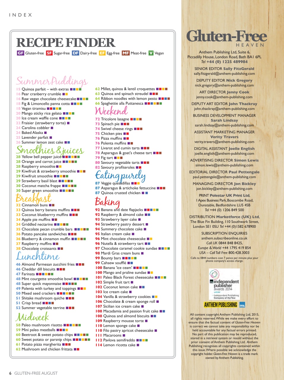 Gluten-Free Heaven Preview Pages