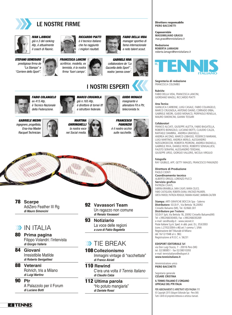 Il Tennis Italiano Preview Pages
