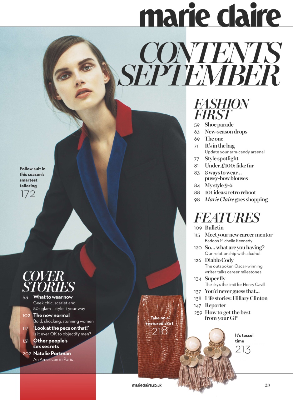 Marie Claire Preview Pages