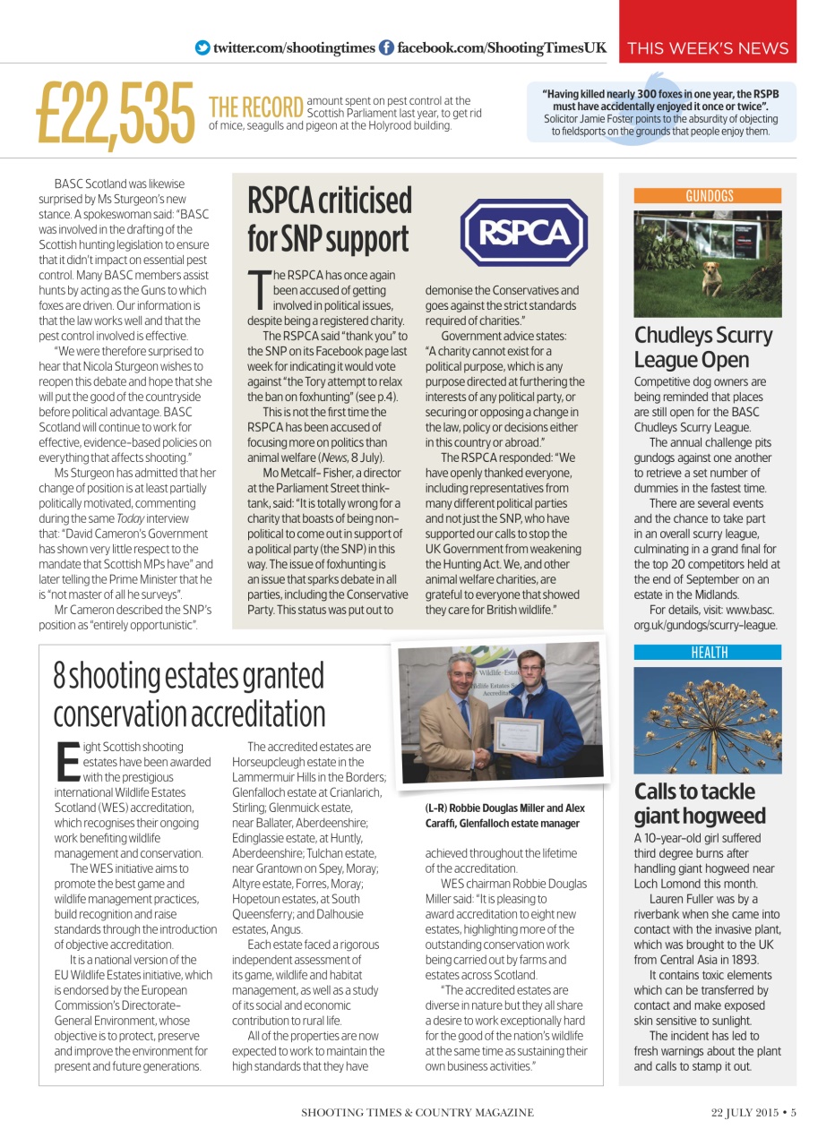 Shooting Times & Country Preview Pages