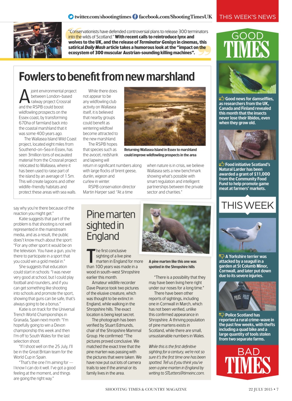 Shooting Times & Country Preview Pages