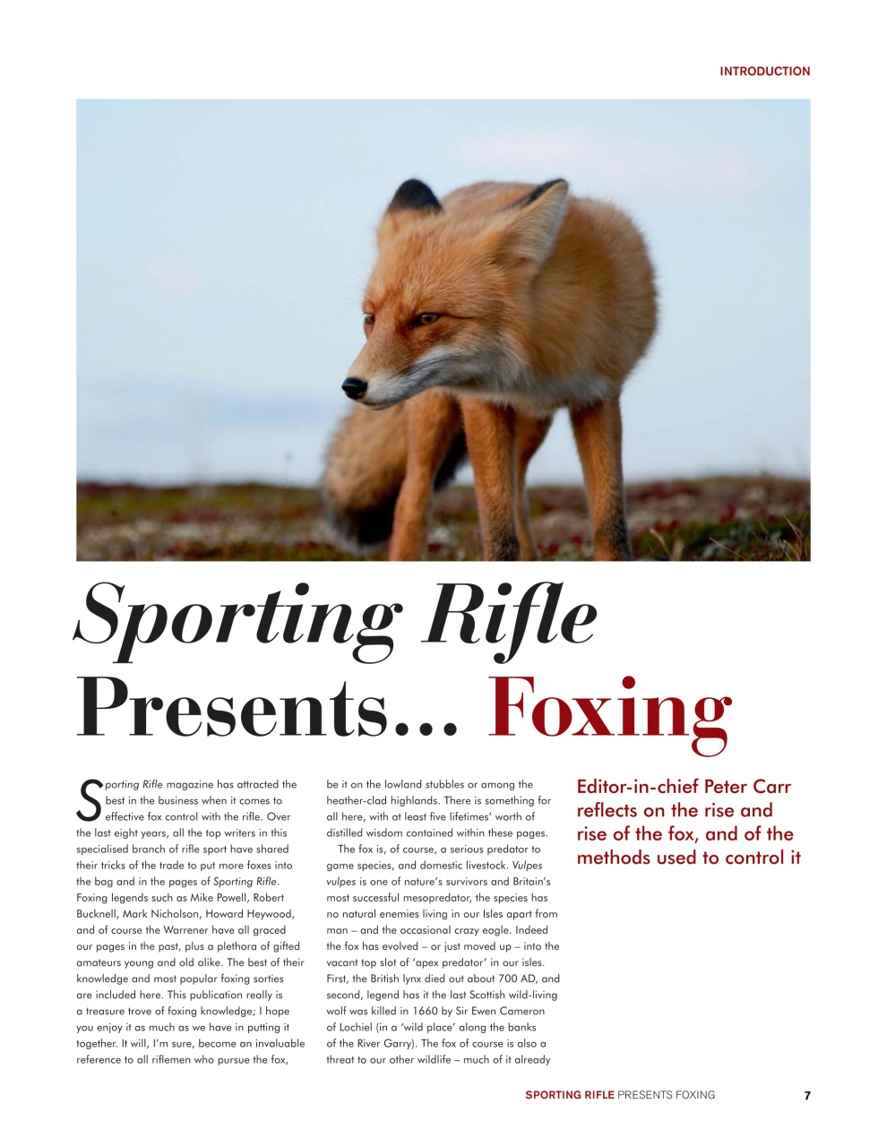 Sporting Rifle Preview Pages