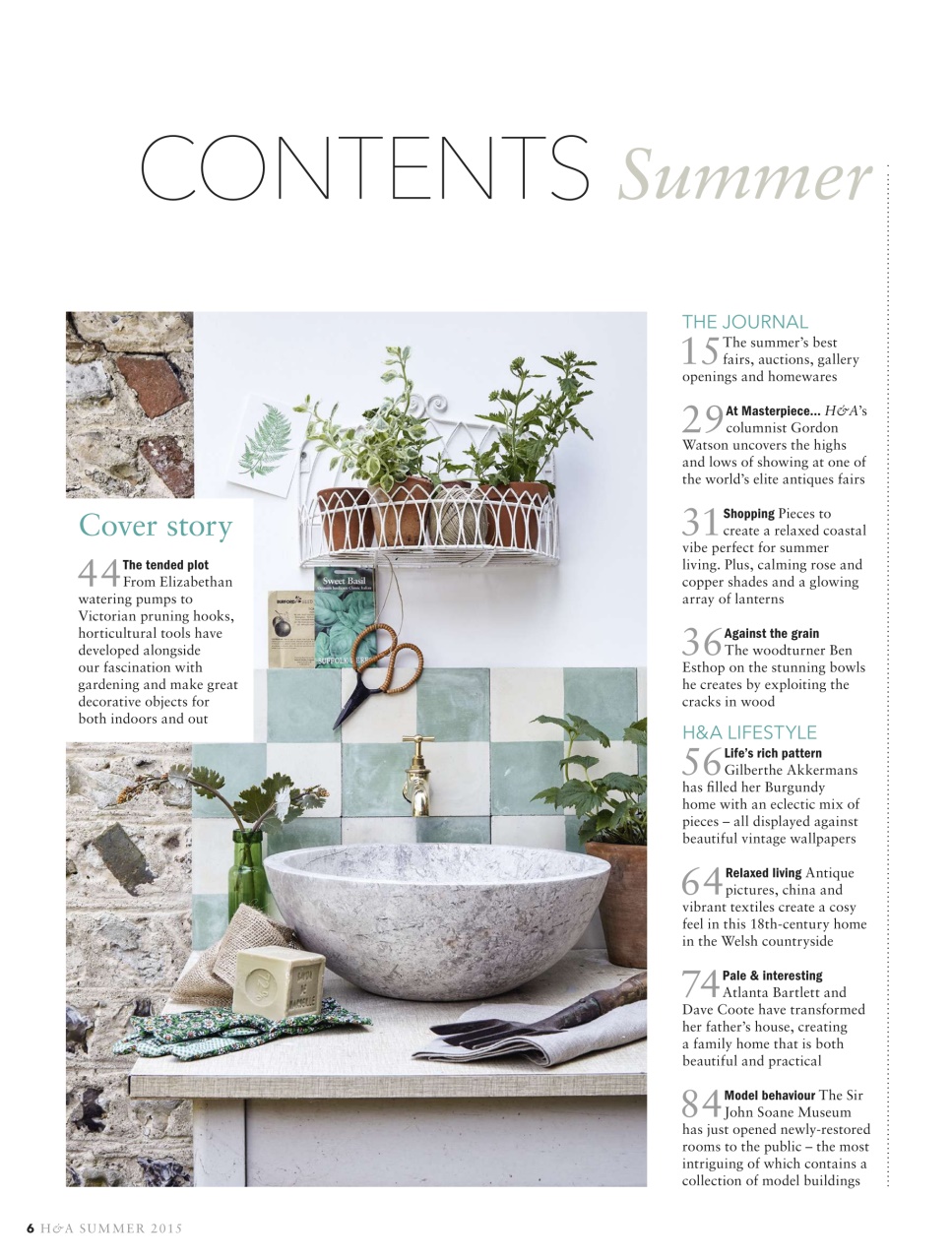 Homes & Antiques Magazine Preview Pages