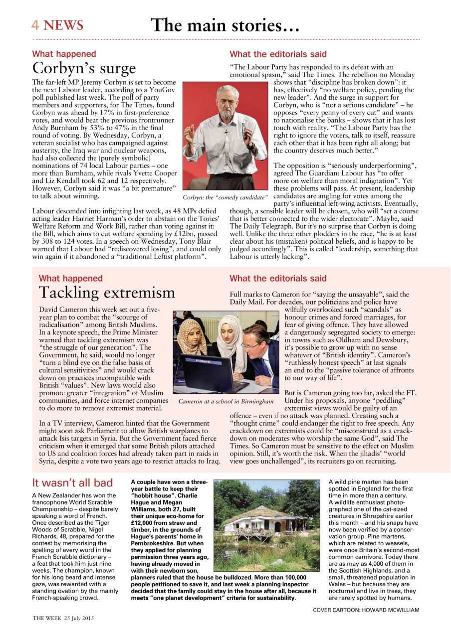 The Week Preview Pages