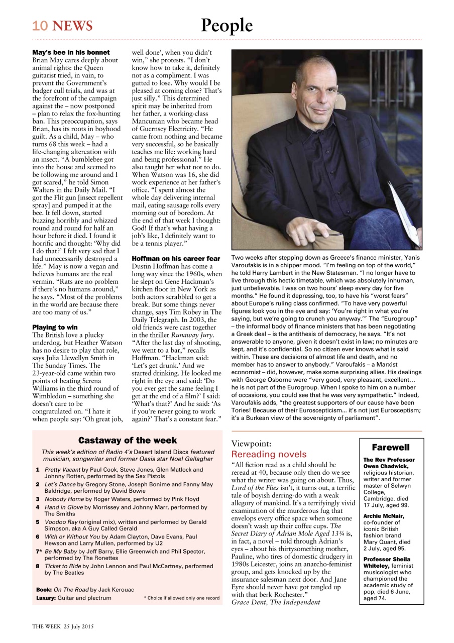 The Week Preview Pages