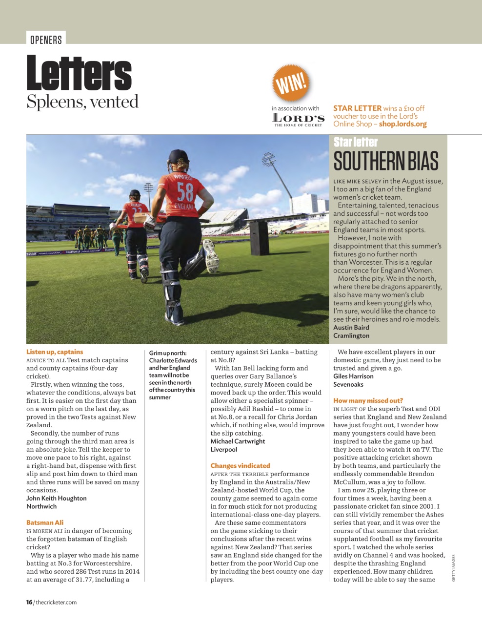 The Cricketer Magazine Preview Pages
