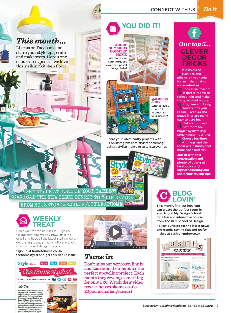 Style at Home Preview Pages