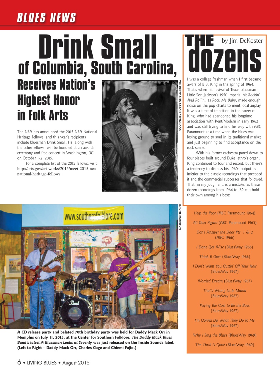 Living Blues Preview Pages