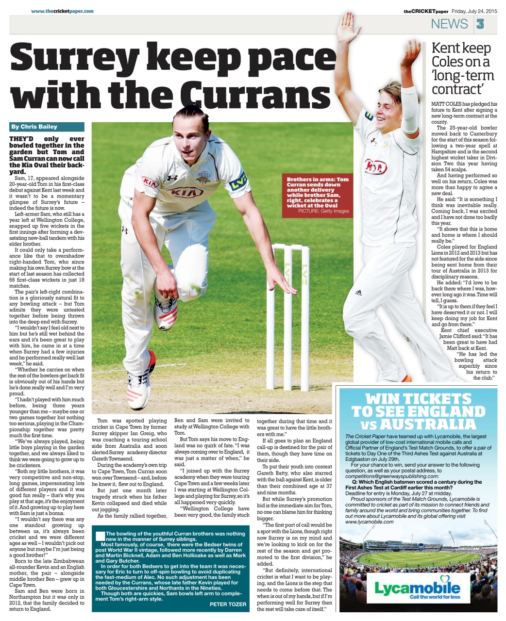 The Cricket Paper Preview Pages