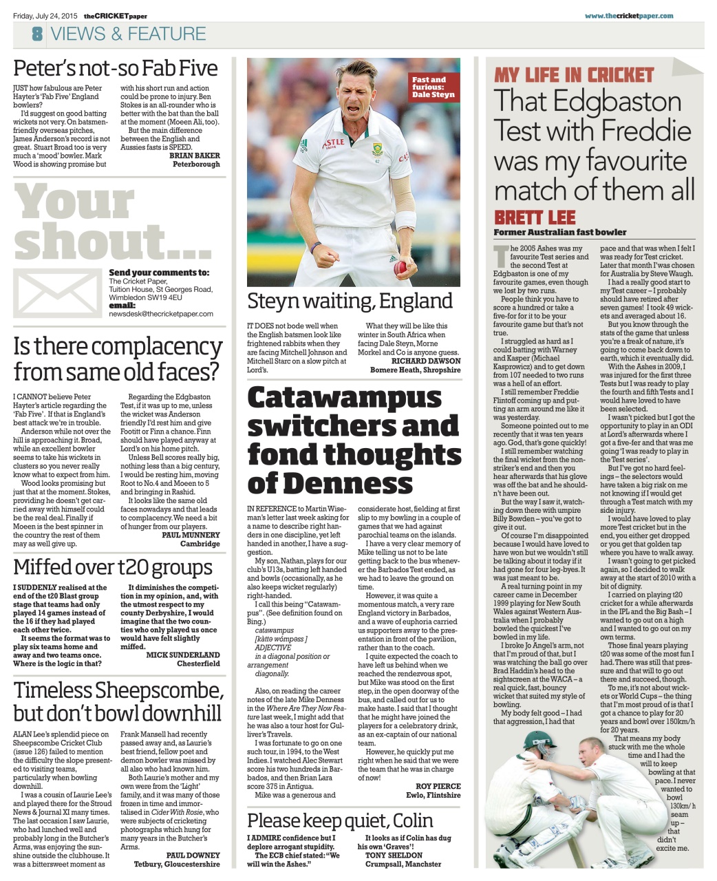 The Cricket Paper Preview Pages