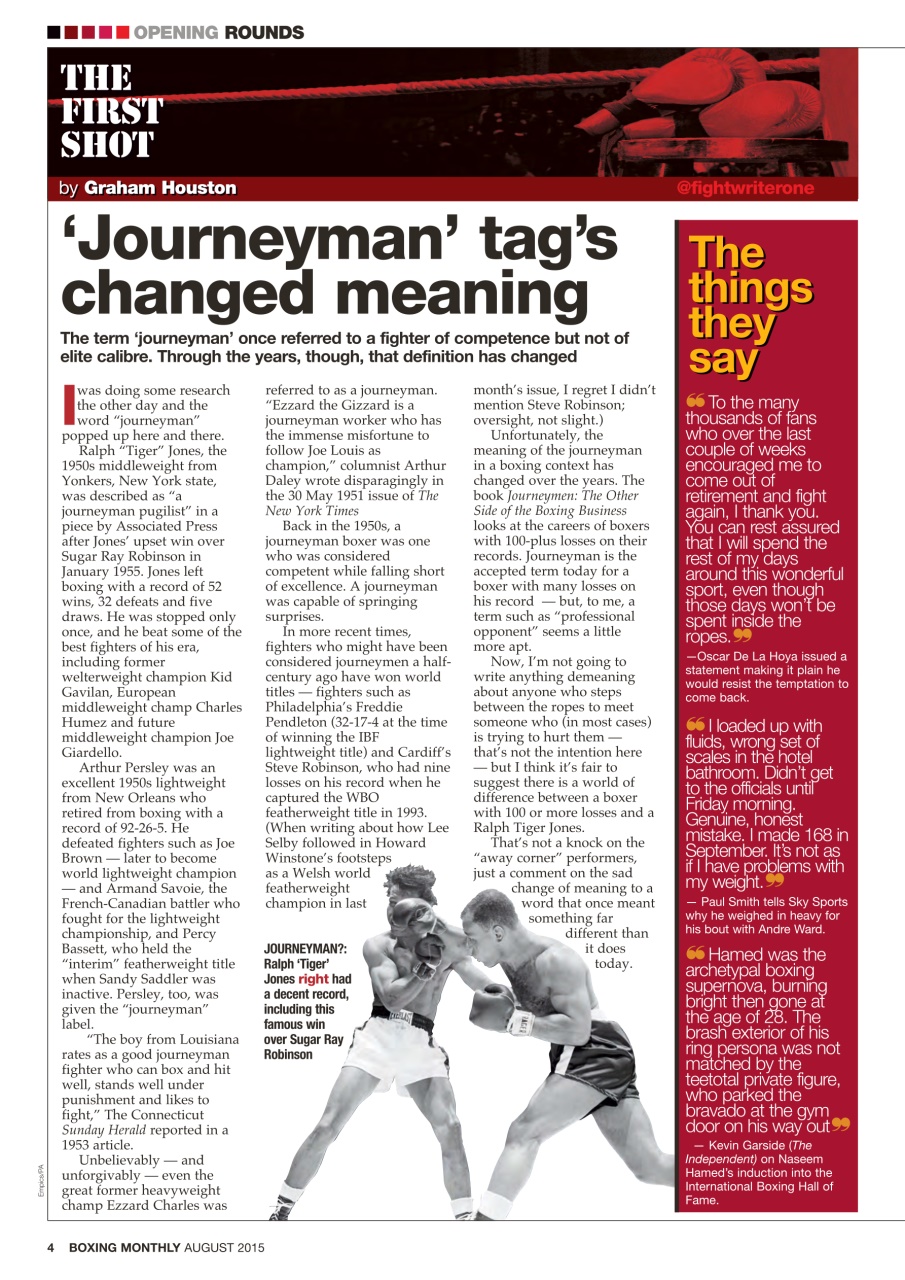 Boxing Monthly Preview Pages