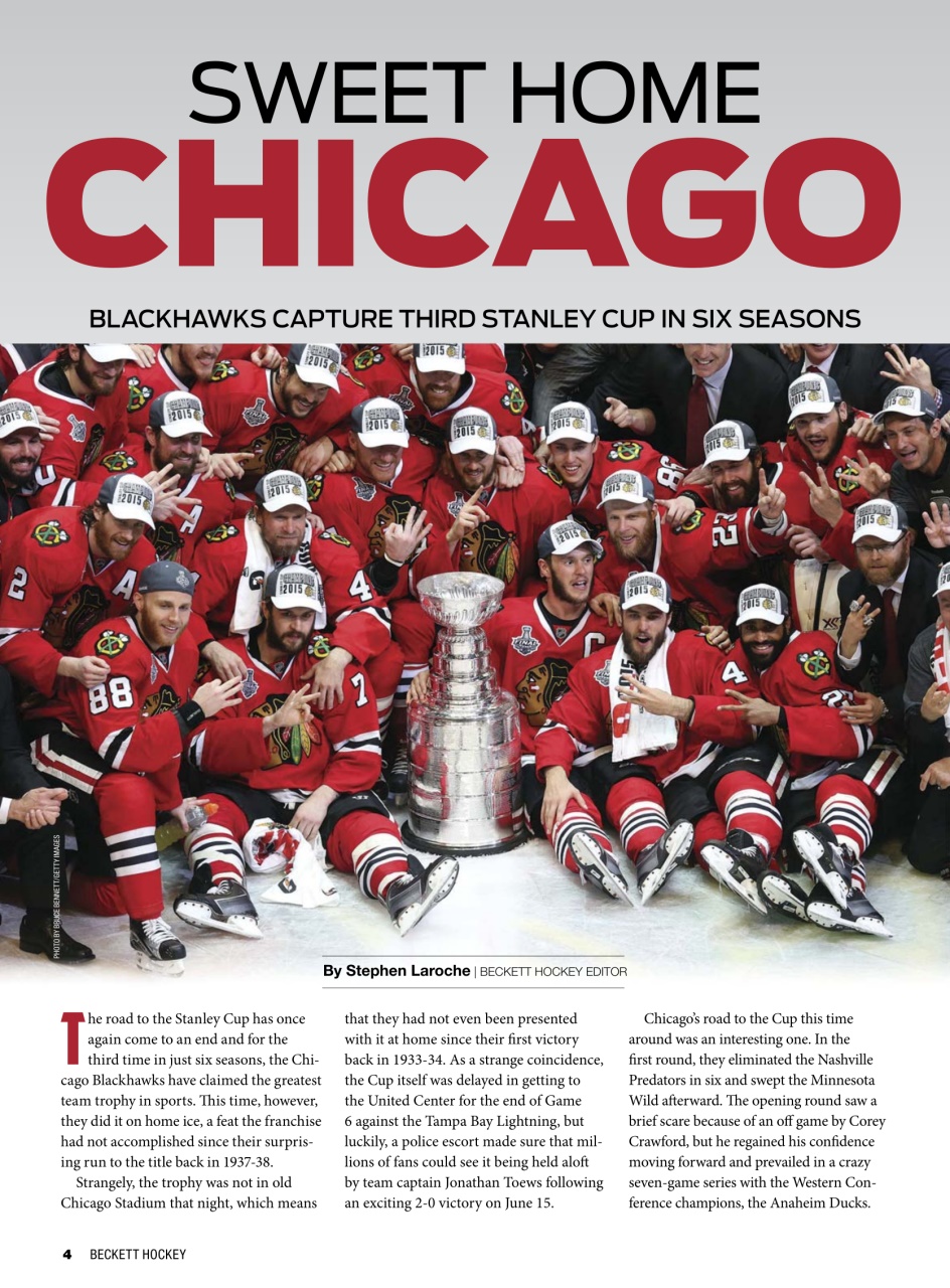 Beckett Hockey Magazine Preview Pages