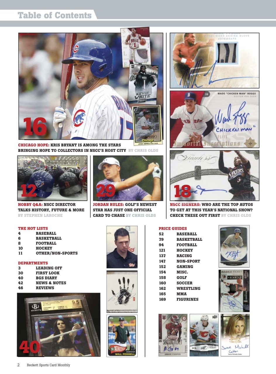 Sports Card Monthly Magazine Preview Pages