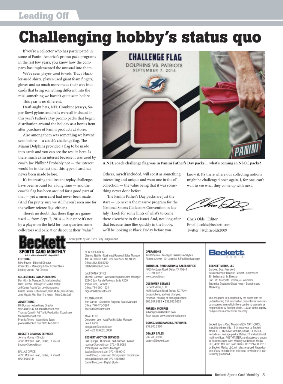 Sports Card Monthly Magazine Preview Pages