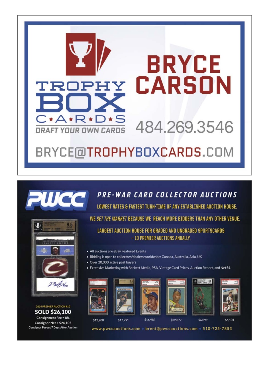 Sports Card Monthly Magazine Preview Pages