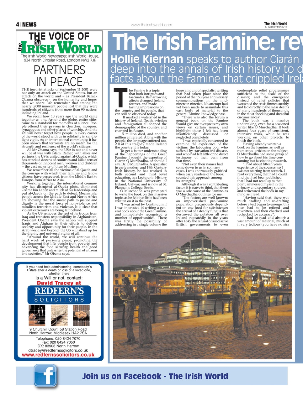 Irish World Preview Pages