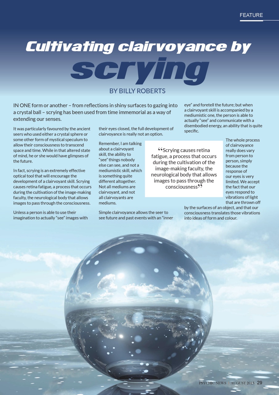 Psychic News Preview Pages