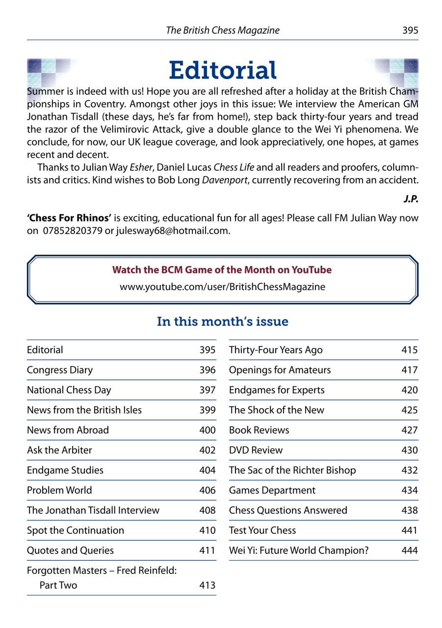 British Chess Magazine Preview Pages