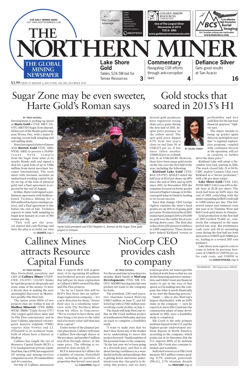 The Northern Miner Preview Pages