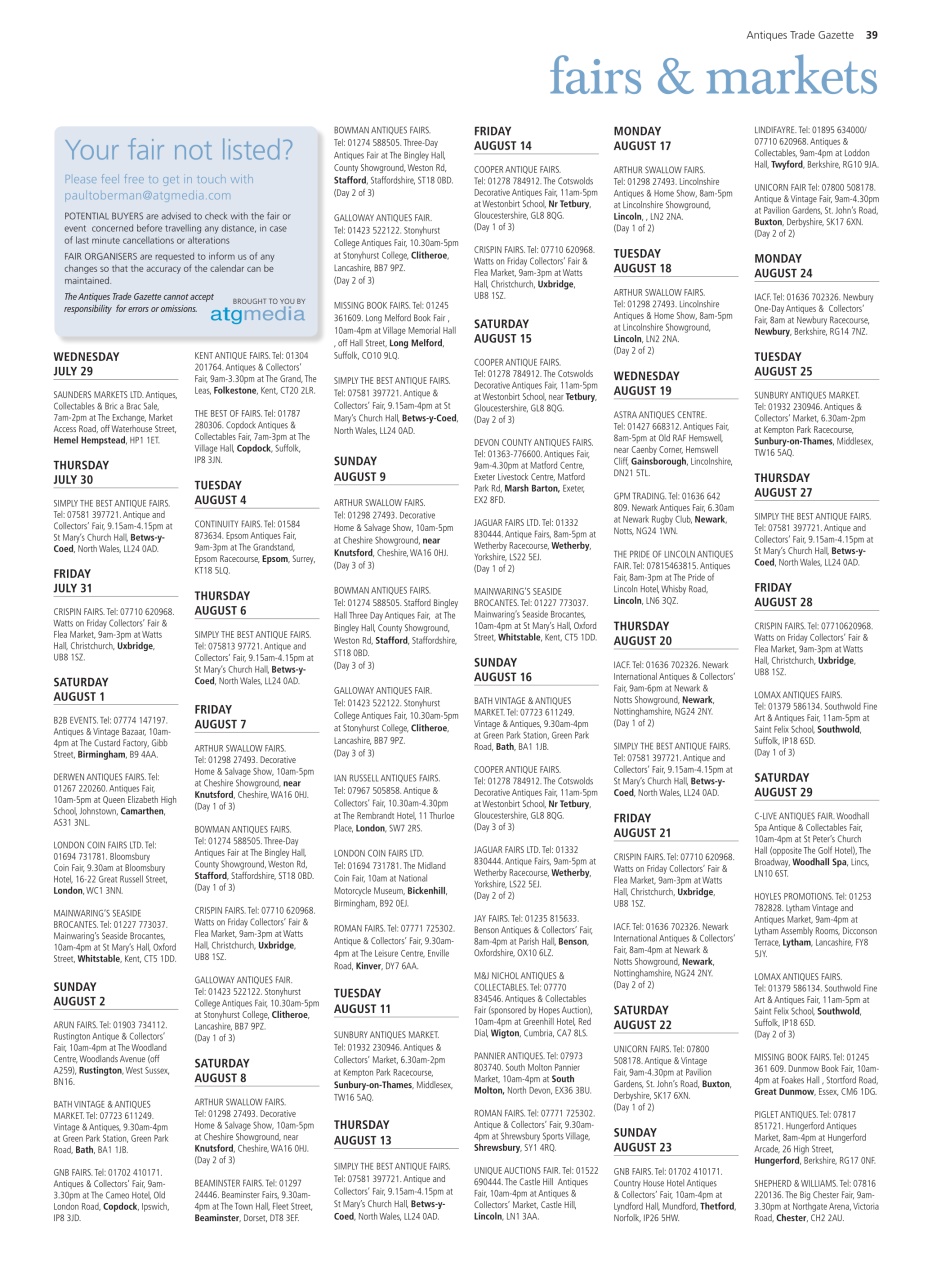 Antiques Trade Gazette Preview Pages