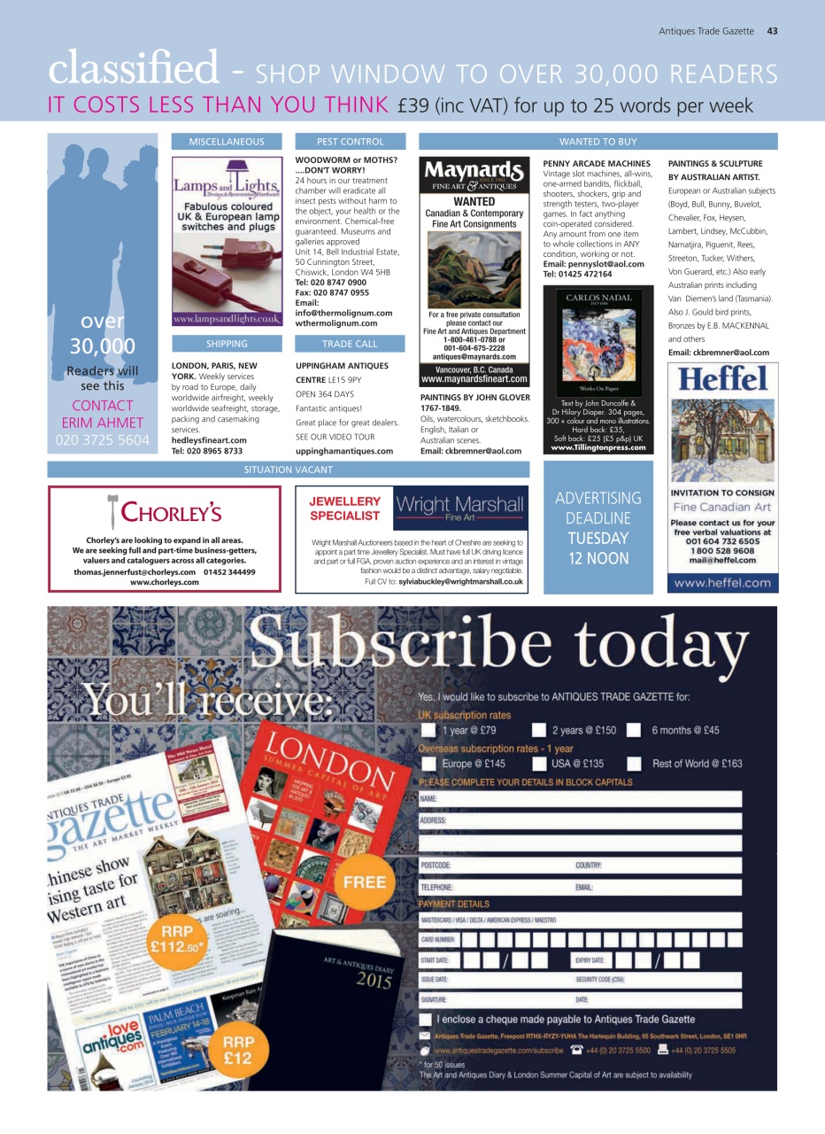 Antiques Trade Gazette Preview Pages
