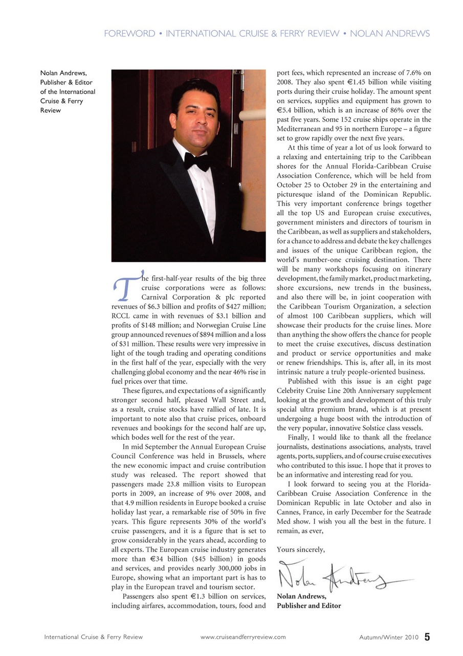 Cruise & Ferry Preview Pages