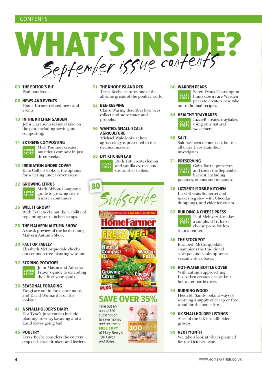 Home Farmer Magazine Preview Pages