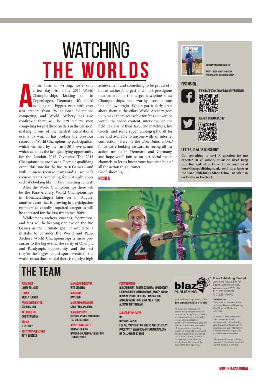 Bow International Preview Pages