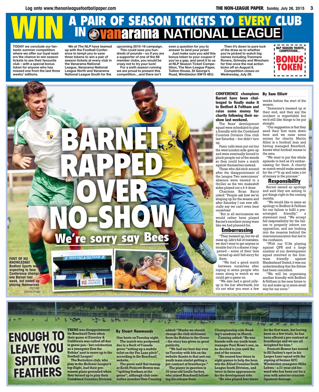 The Non-League Football Paper Preview Pages