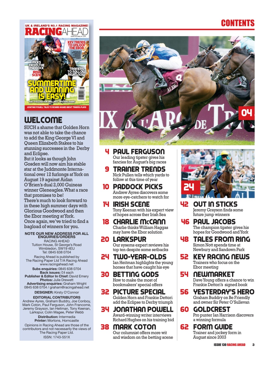 Racing Ahead Preview Pages