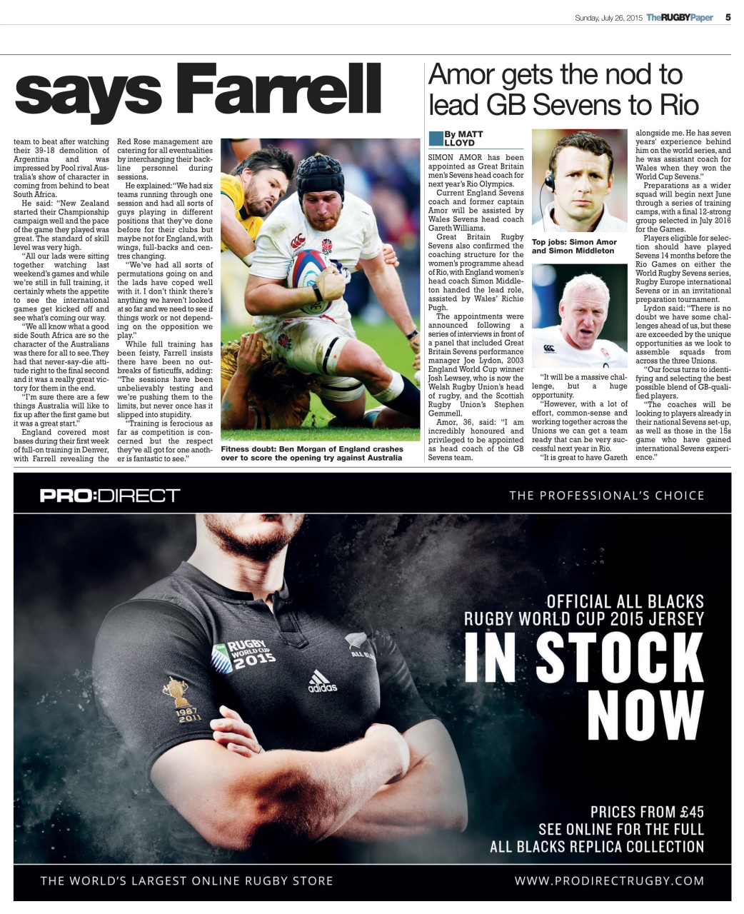 The Rugby Paper Preview Pages