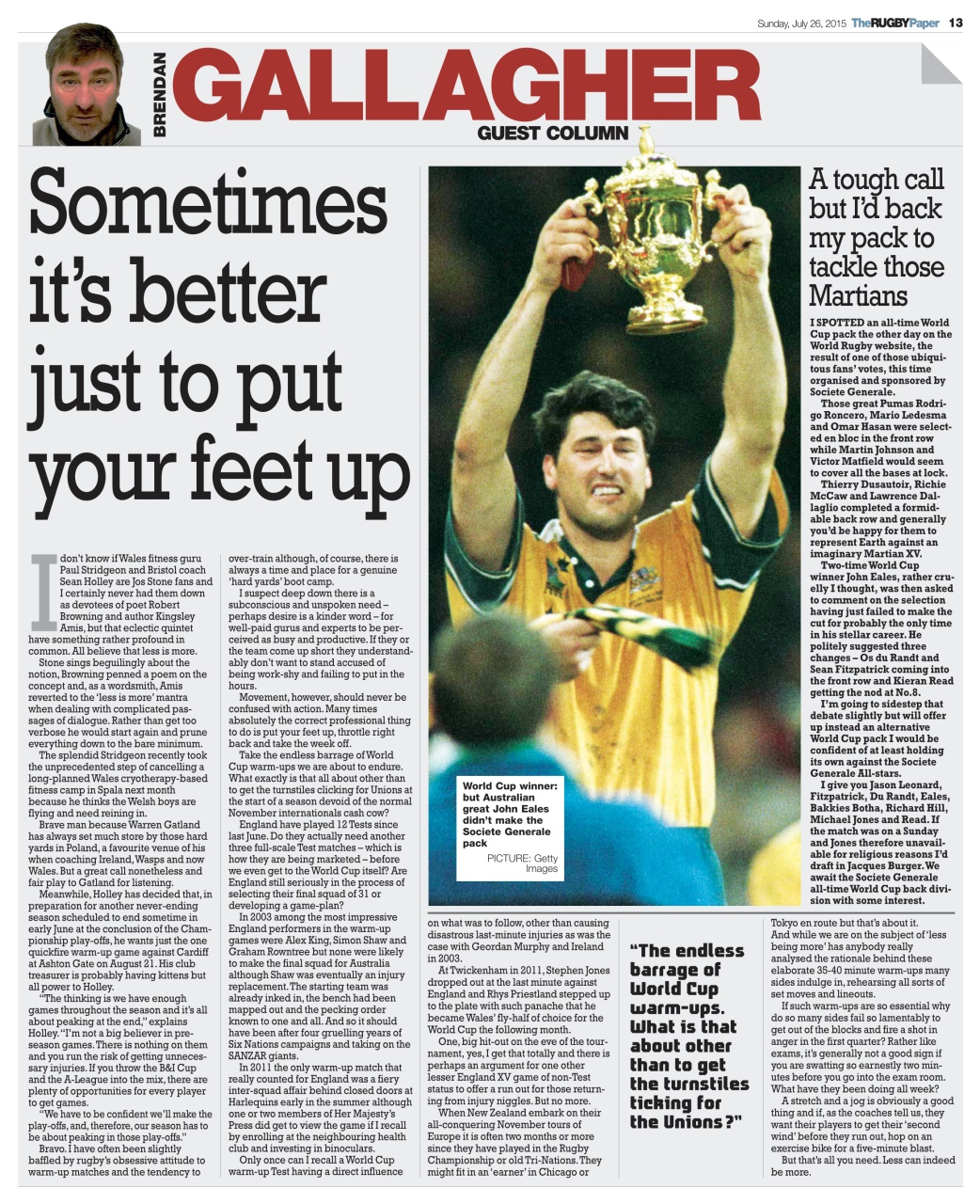 The Rugby Paper Preview Pages